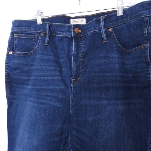 Madewell 10" High Rise Skinny Jean Dark Wash Plus Size Women's sz 35 - Picture 3 of 8
